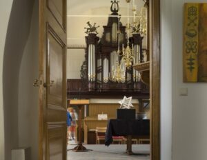 Doorkijkje Margarethakerk op Van Oeckelen orgel.